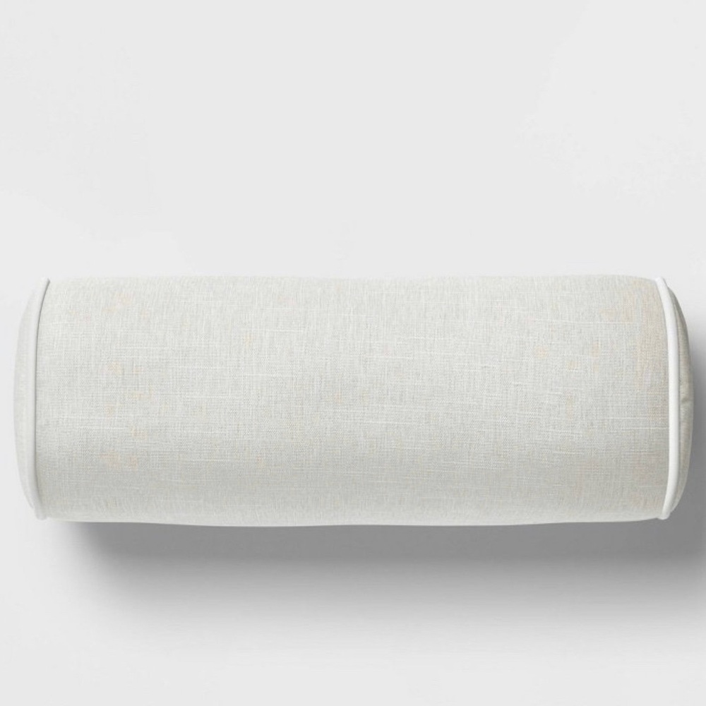 Studio McGee Cylinder Outdoor Bolster Pillow Grey - Threshold